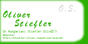 oliver stiefler business card